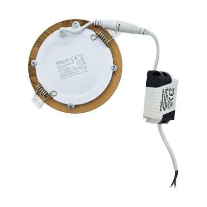 Lámpara empotrable LED CIRCLE LED/6W/230V 4200K diá. 11,8 cm marrón