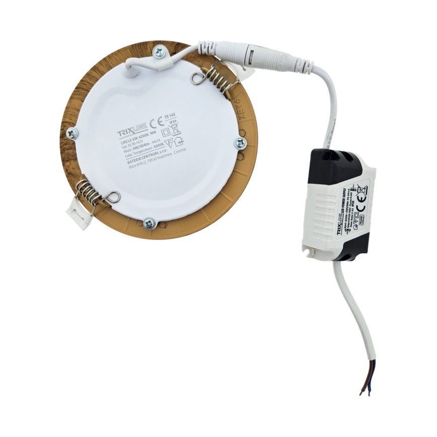 Lámpara empotrable LED CIRCLE LED/6W/230V 4200K diá. 11,8 cm marrón