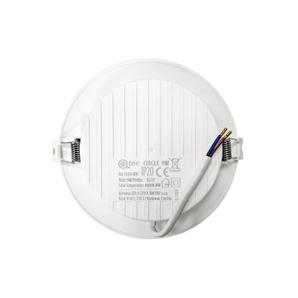 Lámpara empotrable LED CIRCLE LED/9W/230V 4000K diá. 14,5 cm blanco