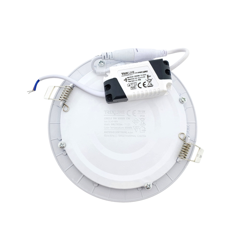 Lámpara empotrable LED CIRCLE LED/9W/230V 6500K diá. 14,5 cm blanco