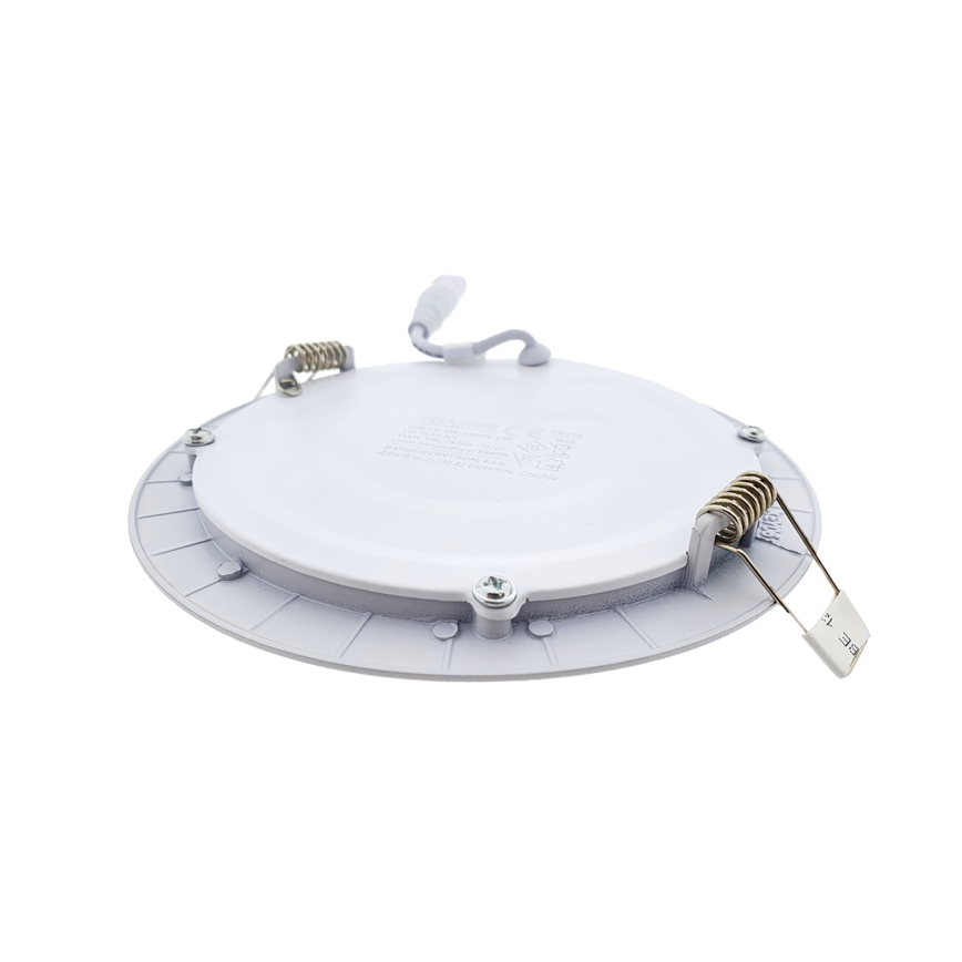 Lámpara empotrable LED CIRCLE LED/9W/230V 6500K diá. 14,5 cm blanco