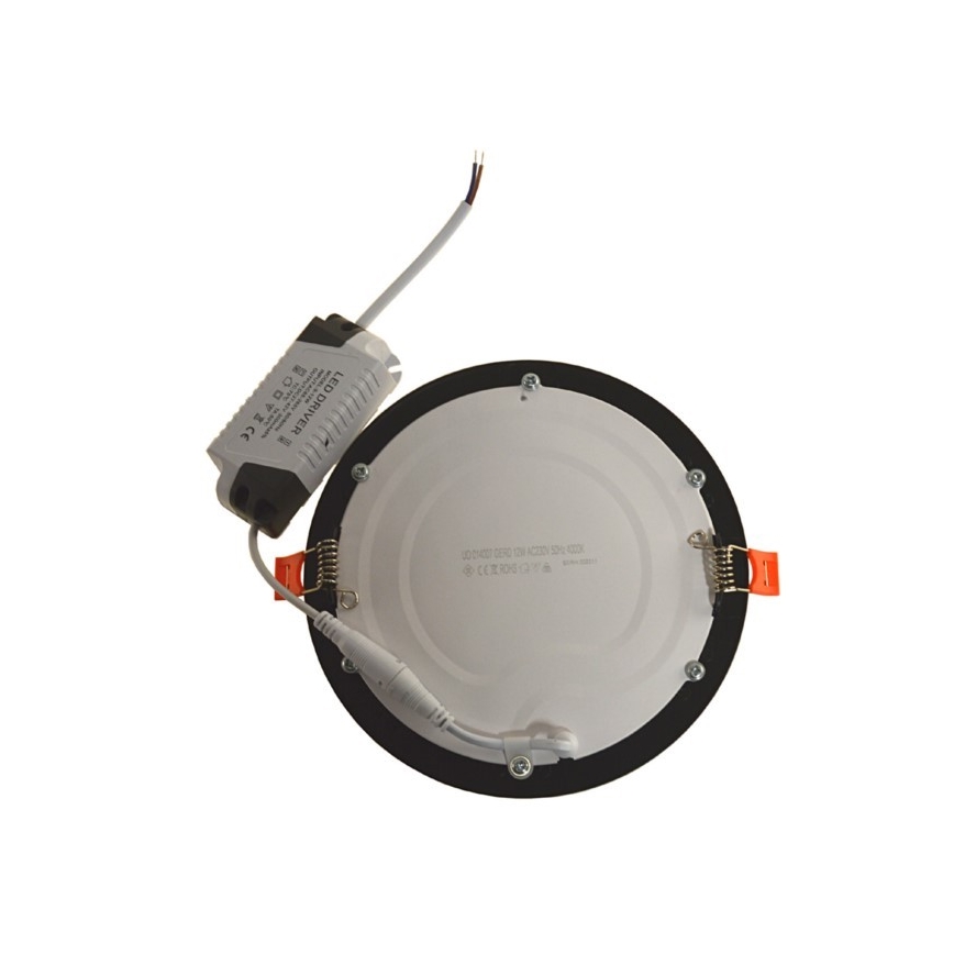 Lámpara empotrable LED GERD LED/12W/230V 4000K negro