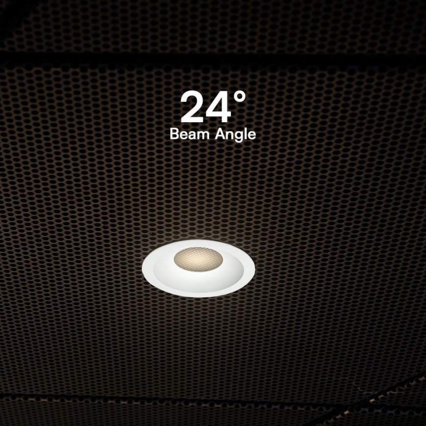 Lámpara empotrable LED LED/12W/230V 3000/4000/6400K ø 8,6 cm blanco