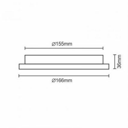 Lámpara empotrable LED LED/12W/230V IP40