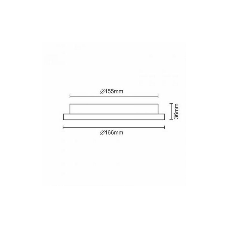 Lámpara empotrable LED LED/12W/230V IP40