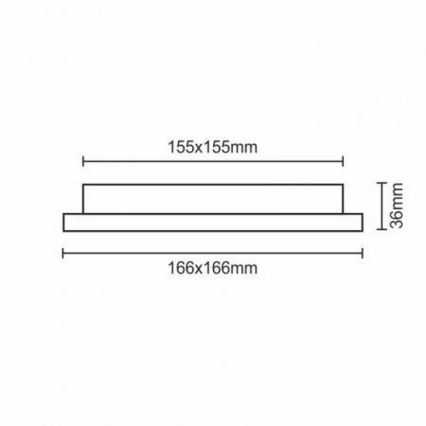 Lámpara empotrable LED LED/12W/230V IP40