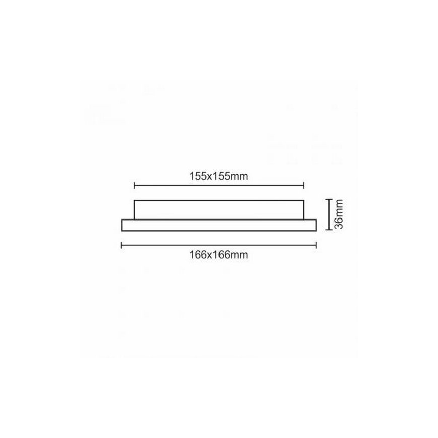 Lámpara empotrable LED LED/12W/230V IP40