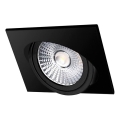 Lámpara empotrable LED LED/18W/230V 3000K 11,5x11,5 cm negro