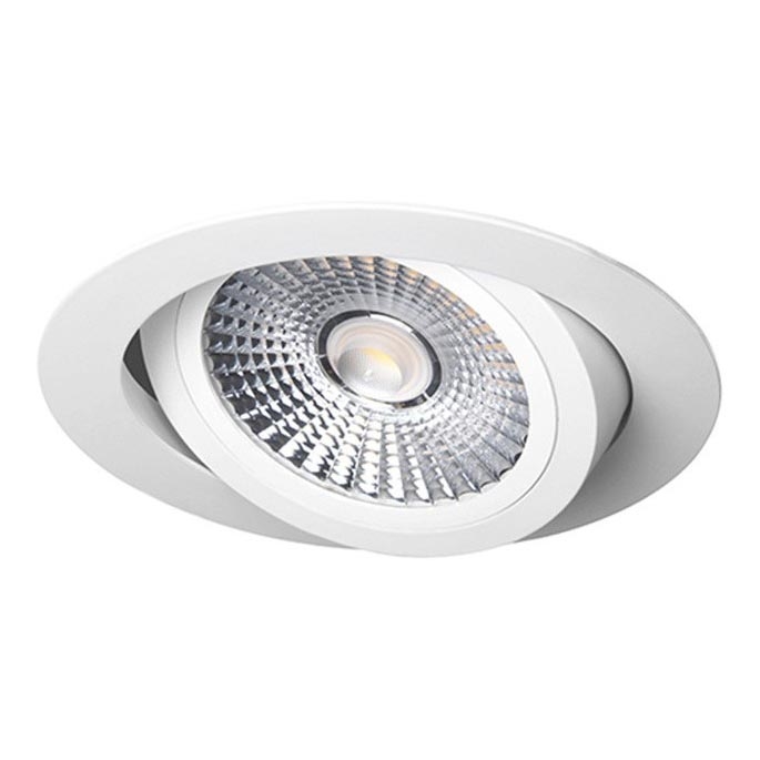 Lámpara empotrable LED LED/18W/230V 3000K diá. 11,5 cm blanco
