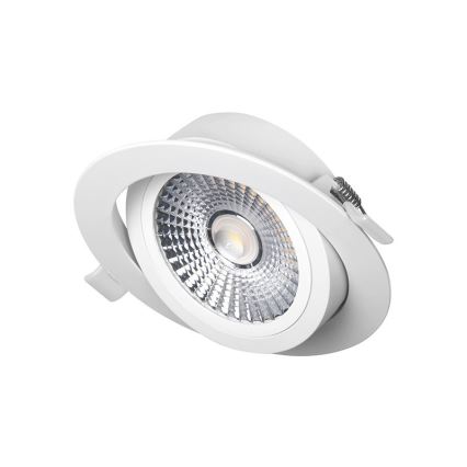 Lámpara empotrable LED LED/18W/230V 3000K diá. 11,5 cm blanco