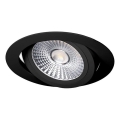 Lámpara empotrable LED LED/18W/230V 4000K diá. 11,5 cm negro