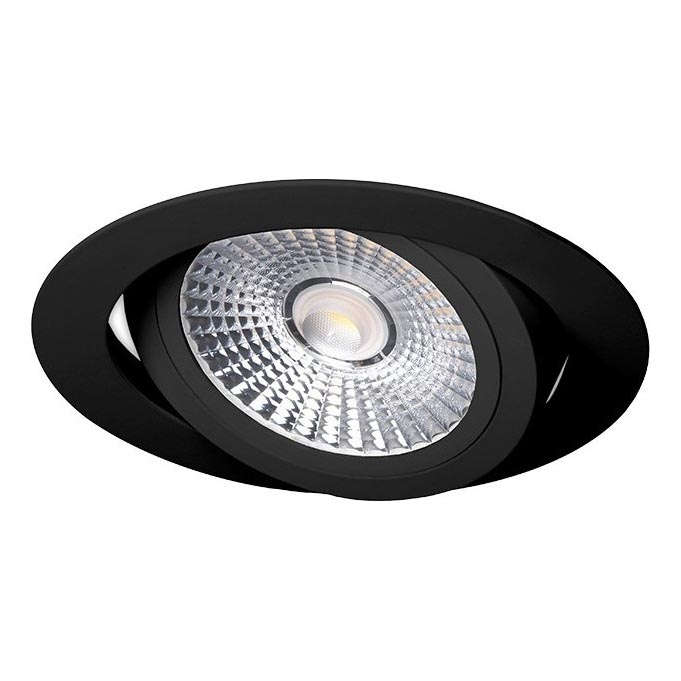 Lámpara empotrable LED LED/18W/230V 4000K diá. 11,5 cm negro
