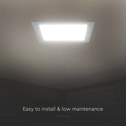 Lámpara empotrable LED LED/24W/230V 29,5x29,5 cm 6500K blanco