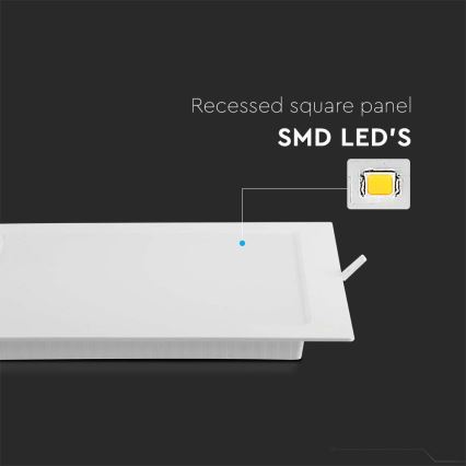 Lámpara empotrable LED LED/24W/230V 29,5x29,5 cm 6500K blanco
