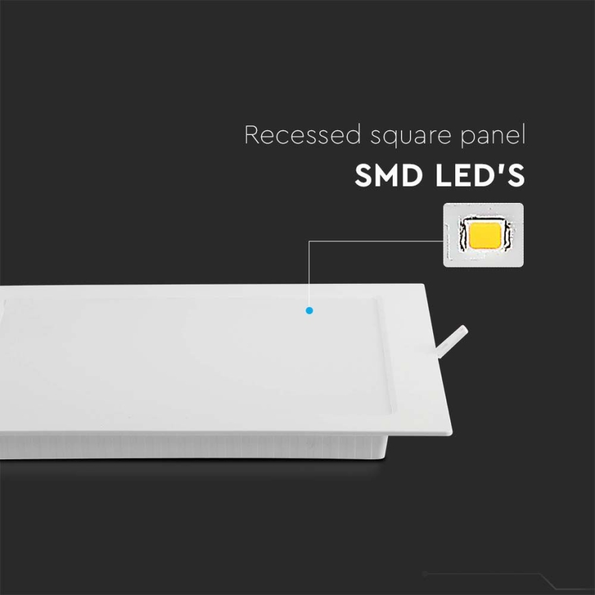 Lámpara empotrable LED LED/24W/230V 29,5x29,5 cm 6500K blanco
