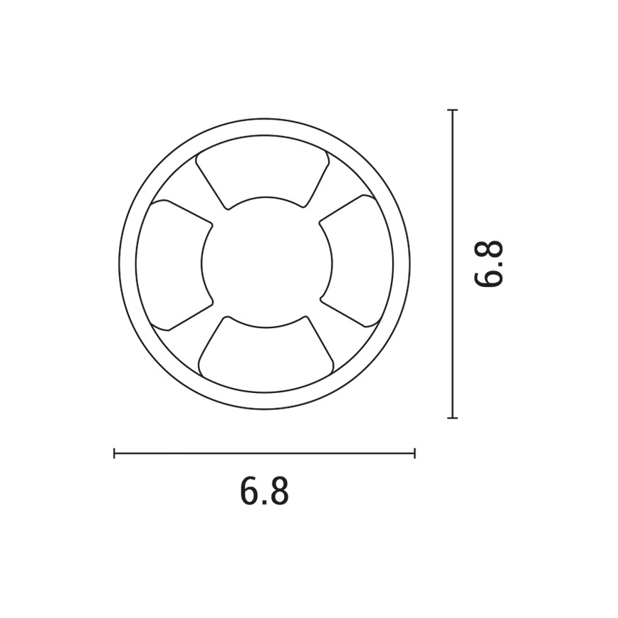 Lámpara empotrable LED LED/3W/12V IP65