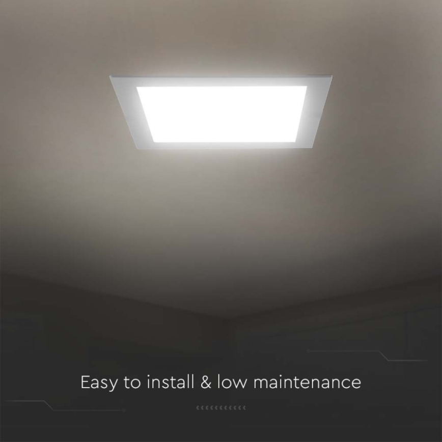 Lámpara empotrable LED LED/6W/230V 12x12 cm 6500K blanco