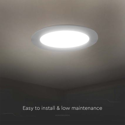 Lámpara empotrable LED LED/6W/230V diá. 12 cm 4000K blanco