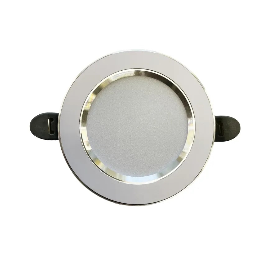 Lámpara empotrable LED LED/7,5W/230V 4000K blanco/plata
