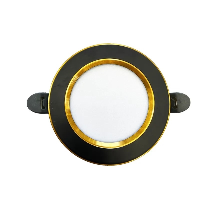Lámpara empotrable LED LED/7,5W/230V 4000K negro/dorado