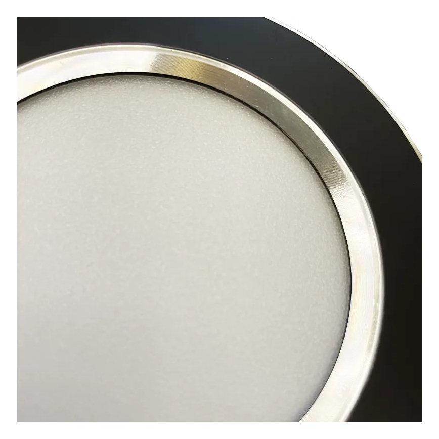 Lámpara empotrable LED LED/7,5W/230V 4000K negro/plata