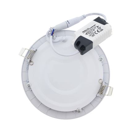 Lámpara empotrable LED QTEC LED/12W/230V 6500K diá. 16,7 cm