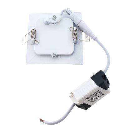 Lámpara empotrable LED QTEC LED/3W/230V 6500K 8,3x8,3 cm