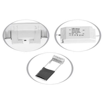 Lámpara empotrable de baño LED RAFA LED/12W/230V 2700K IP44