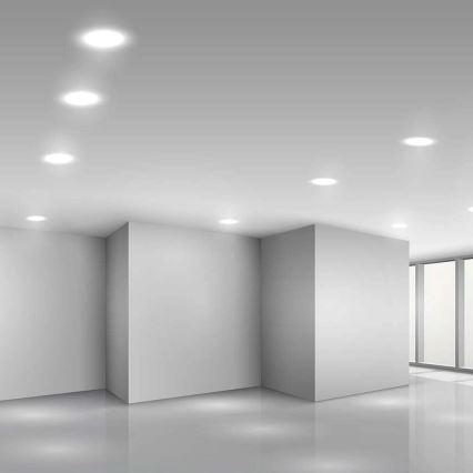Lámpara empotrable LED SAMSUNG CHIP LED/3W/230V 6500K diá. 9,5 cm blanco