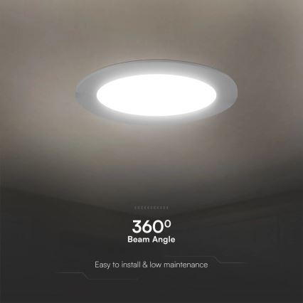 Lámpara empotrable LED SAMSUNG CHIP LED/3W/230V 6500K diá. 9,5 cm blanco