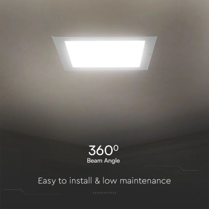 Lámpara empotrable LED SAMSUNG CHIP LED/6W/230V 4000K 12x12 cm blanco
