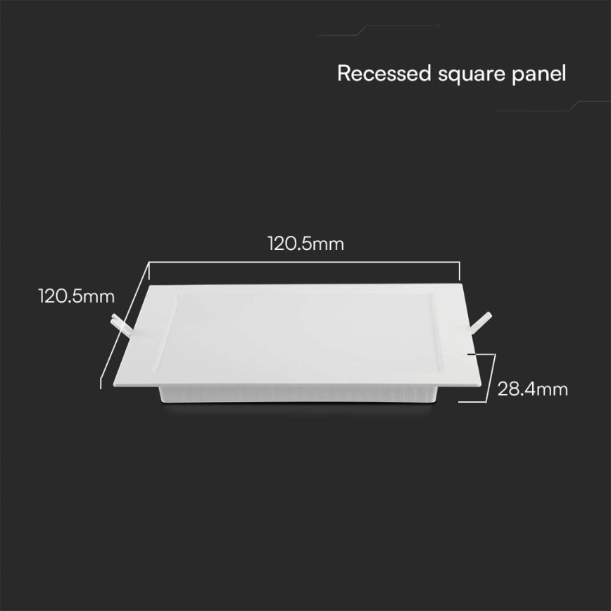 Lámpara empotrable LED SAMSUNG CHIP LED/6W/230V 4000K 12x12 cm blanco