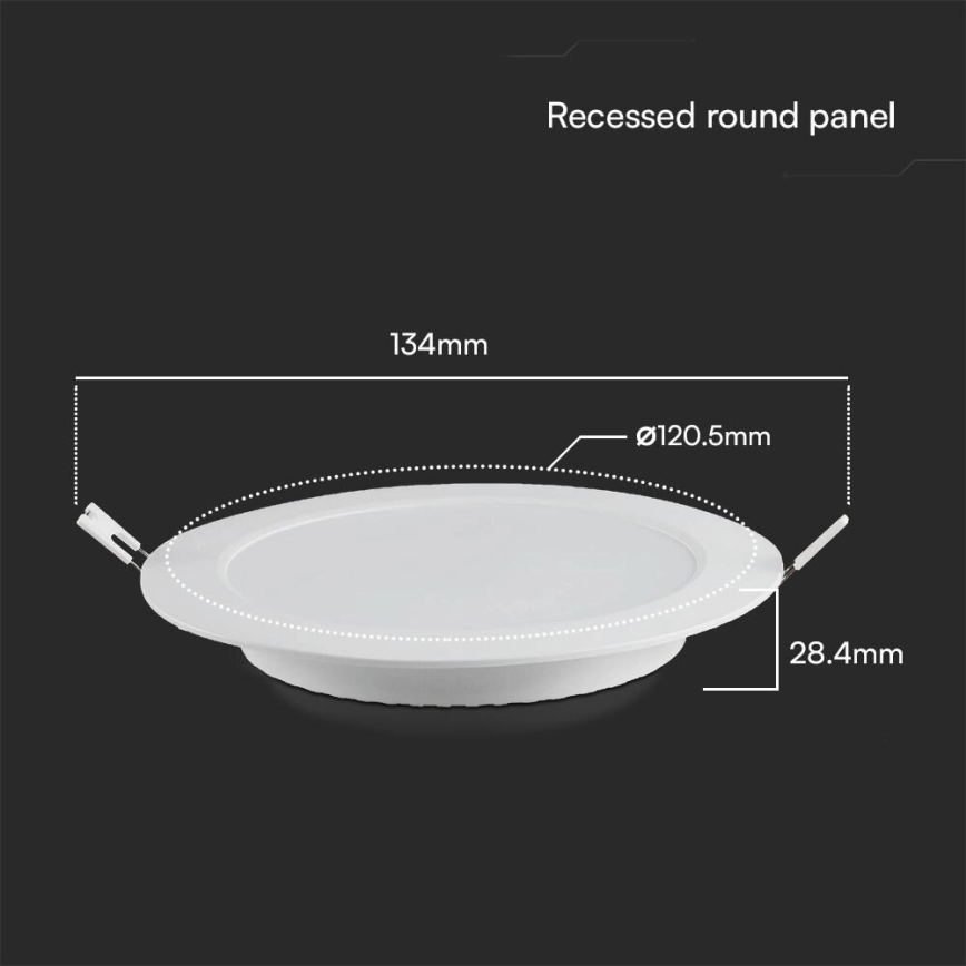 Lámpara empotrable LED SAMSUNG CHIP LED/6W/230V 4000K diá. 12 cm blanco