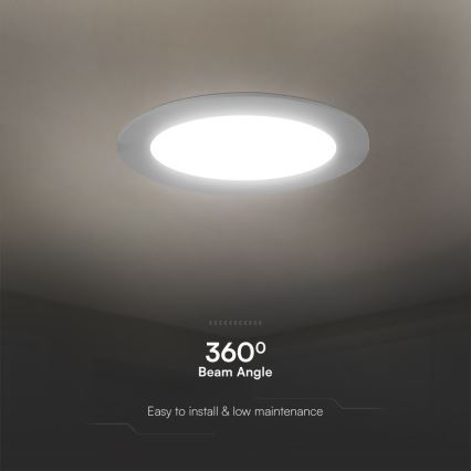 Lámpara empotrable LED SAMSUNG CHIP LED/6W/230V 6500K diá. 12 cm blanco
