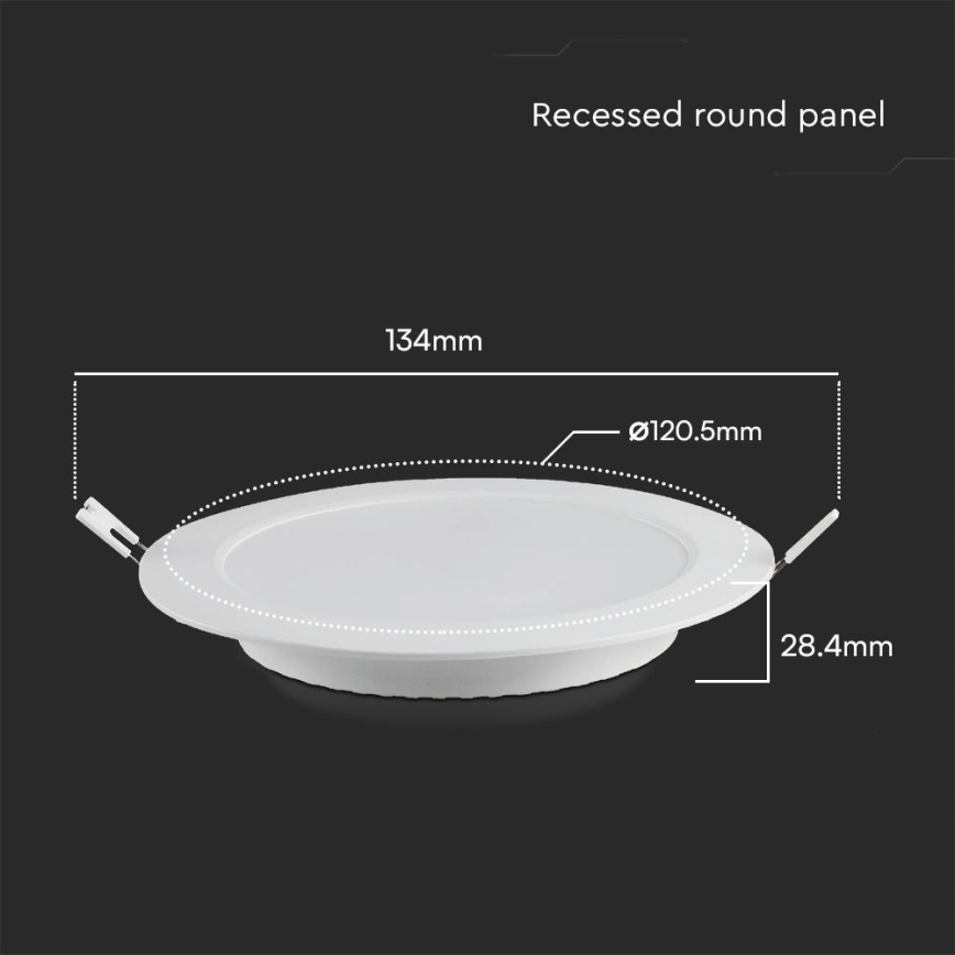 Lámpara empotrable LED SAMSUNG CHIP LED/6W/230V 6500K diá. 12 cm blanco