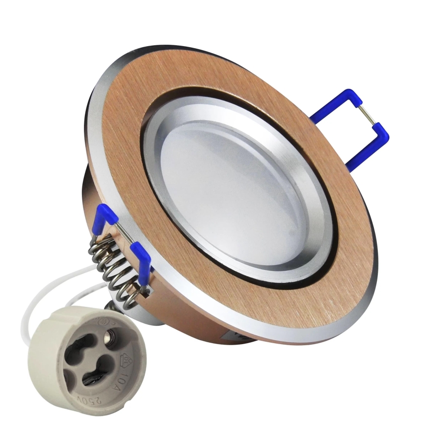 Lámpara empotrable LED SOL OLAL 1xGU10/3,5W/230V 3000K diá. 8,4 cm dorado