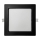 Lámpara empotrable LED SQUARE LED/12W/230V 4000K 17x17 cm negro