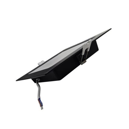 Lámpara empotrable LED SQUARE LED/12W/230V 4000K 17x17 cm negro