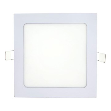 Lámpara empotrable LED SQUARE LED/12W/230V 4200K 16,8x16,8 cm blanco