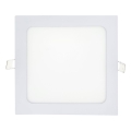 Lámpara empotrable LED SQUARE LED/15W/230V 4200K 18,8x18,8 cm blanco