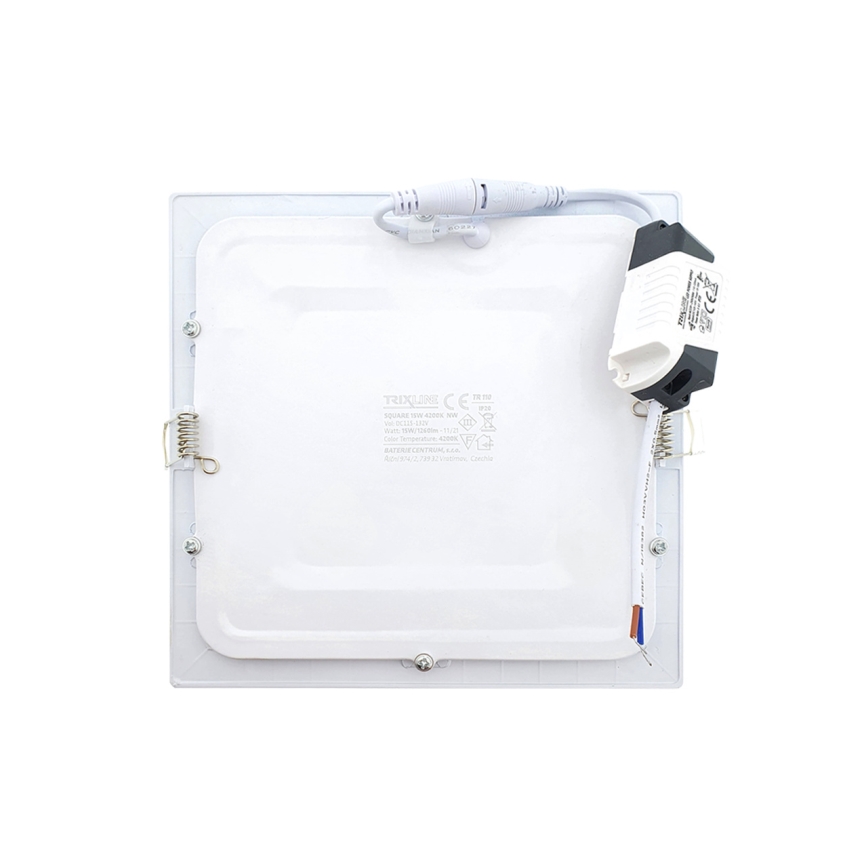 Lámpara empotrable LED SQUARE LED/15W/230V 4200K 18,8x18,8 cm blanco