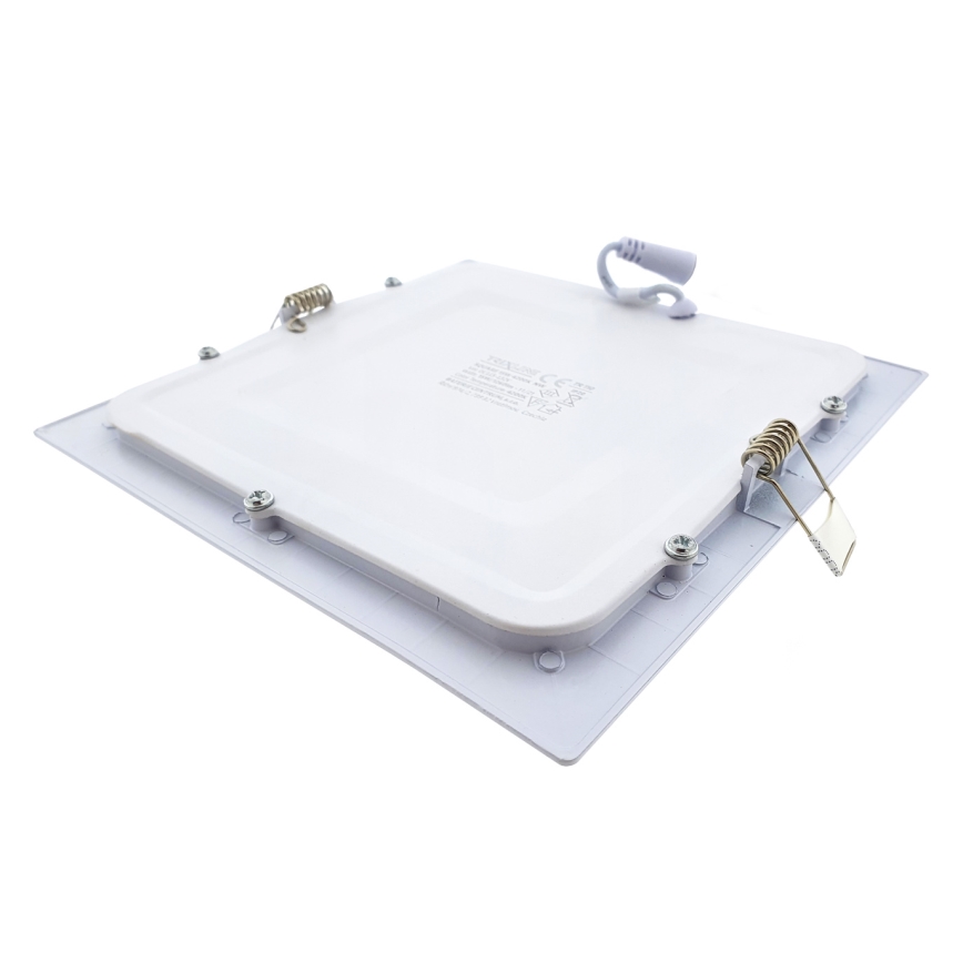 Lámpara empotrable LED SQUARE LED/15W/230V 4200K 18,8x18,8 cm blanco
