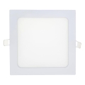 Lámpara empotrable LED SQUARE LED/15W/230V 6500K 18,8x18,8 cm blanco