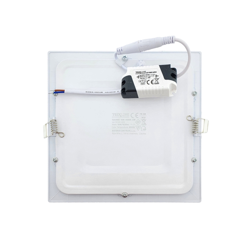 Lámpara empotrable LED SQUARE LED/15W/230V 6500K 18,8x18,8 cm blanco
