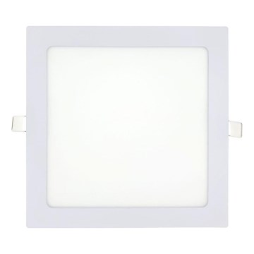 Lámpara empotrable LED SQUARE LED/18W/230V 2700K 22x22 cm blanco