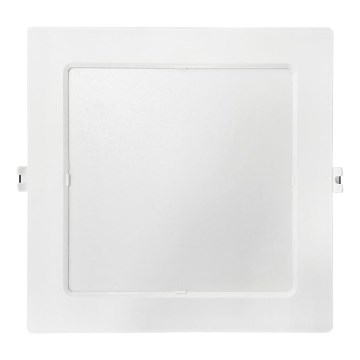 Lámpara empotrable LED SQUARE LED/18W/230V 4000K 22x22 cm blanco