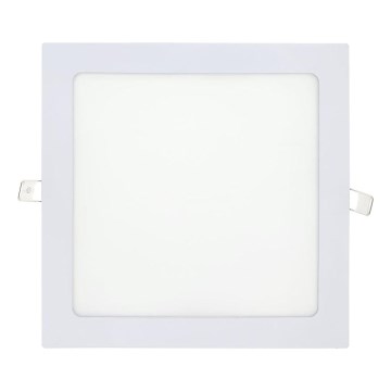 Lámpara empotrable LED SQUARE LED/18W/230V 4200K 22x22 cm blanco