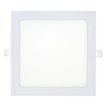 Lámpara empotrable LED SQUARE LED/18W/230V 6500K 22x22 cm blanco