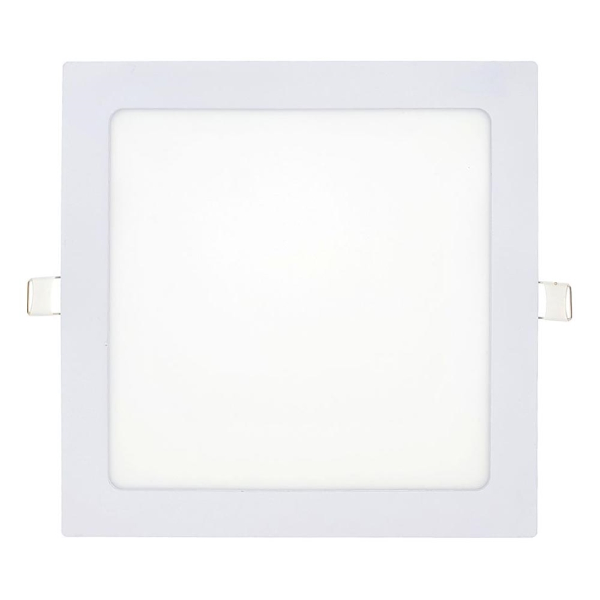 Lámpara empotrable LED SQUARE LED/18W/230V 6500K 22x22 cm blanco