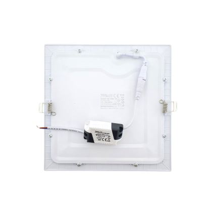 Lámpara empotrable LED SQUARE LED/18W/230V 6500K 22x22 cm blanco